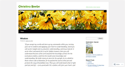 Desktop Screenshot of christinabeebe.wordpress.com
