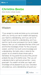 Mobile Screenshot of christinabeebe.wordpress.com