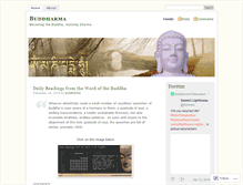 Tablet Screenshot of buddharma.wordpress.com