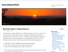 Tablet Screenshot of laracolebportfolio.wordpress.com
