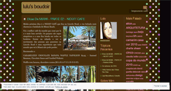 Desktop Screenshot of lulusboudoir.wordpress.com