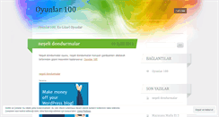 Desktop Screenshot of oyunlar100.wordpress.com