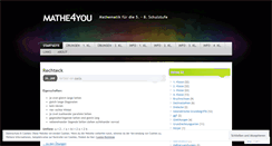 Desktop Screenshot of mathe4you.wordpress.com