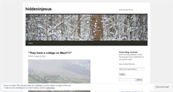 Desktop Screenshot of hiddeninjesus.wordpress.com