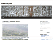 Tablet Screenshot of hiddeninjesus.wordpress.com
