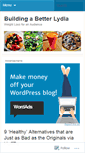 Mobile Screenshot of buildingabetterlydia.wordpress.com