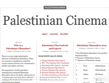 Tablet Screenshot of palestiniancinema.wordpress.com