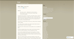 Desktop Screenshot of 1bread.wordpress.com