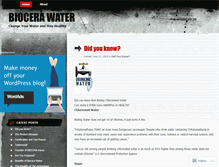 Tablet Screenshot of biocerawater.wordpress.com