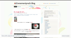 Desktop Screenshot of evenementprod.wordpress.com