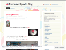 Tablet Screenshot of evenementprod.wordpress.com