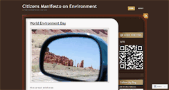 Desktop Screenshot of citizensmanifestoonenvironment.wordpress.com