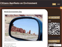 Tablet Screenshot of citizensmanifestoonenvironment.wordpress.com