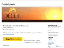 Tablet Screenshot of coachsylvain.wordpress.com