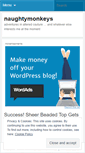 Mobile Screenshot of naughtymonkeys.wordpress.com