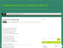 Tablet Screenshot of harrymonmouth.wordpress.com
