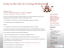 Tablet Screenshot of caringprofessionals.wordpress.com