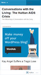 Mobile Screenshot of conversationswiththeliving.wordpress.com
