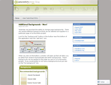Tablet Screenshot of ancestrypresscom.wordpress.com
