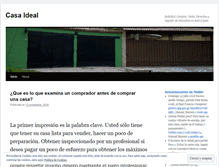 Tablet Screenshot of micasaideal.wordpress.com