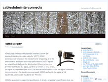 Tablet Screenshot of cableshdmiinterconnects.wordpress.com