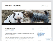 Tablet Screenshot of dogzinthehood.wordpress.com