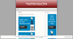 Desktop Screenshot of mosaicboutique.wordpress.com