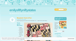 Desktop Screenshot of emilysfiftyniftystates.wordpress.com