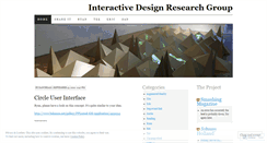 Desktop Screenshot of interactiondesignresearch.wordpress.com