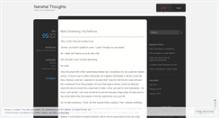 Desktop Screenshot of narwhalthoughts.wordpress.com