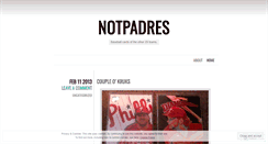 Desktop Screenshot of notpadres.wordpress.com