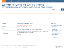 Tablet Screenshot of jlcwritingservices.wordpress.com