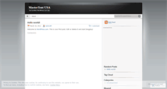 Desktop Screenshot of mastertentusa.wordpress.com