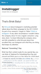 Mobile Screenshot of instablogger.wordpress.com