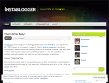 Tablet Screenshot of instablogger.wordpress.com