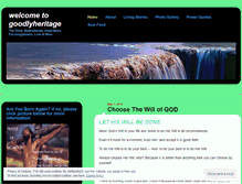 Tablet Screenshot of goodlyheritage.wordpress.com