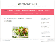 Tablet Screenshot of naturopatiabymaria.wordpress.com