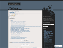 Tablet Screenshot of annakipling.wordpress.com