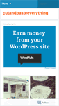 Mobile Screenshot of cutandpasteskies.wordpress.com