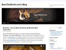 Tablet Screenshot of basstheworld.wordpress.com