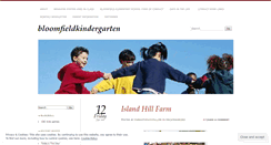 Desktop Screenshot of bloomfieldkindergarten.wordpress.com