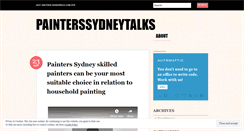 Desktop Screenshot of painterssydneytalks.wordpress.com
