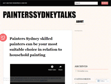 Tablet Screenshot of painterssydneytalks.wordpress.com