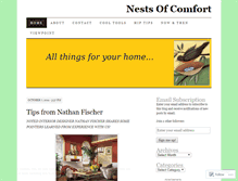 Tablet Screenshot of nestsofcomfort.wordpress.com