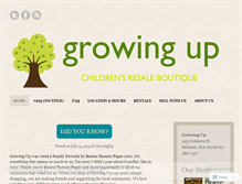 Tablet Screenshot of growingupresale.wordpress.com