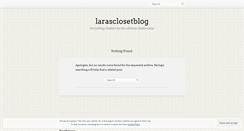 Desktop Screenshot of larasclosetblog.wordpress.com