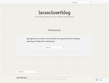 Tablet Screenshot of larasclosetblog.wordpress.com