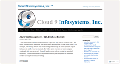 Desktop Screenshot of cloud9infosystems.wordpress.com