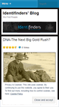 Mobile Screenshot of identifinders.wordpress.com