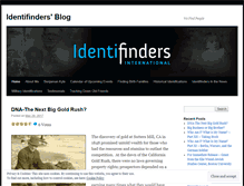 Tablet Screenshot of identifinders.wordpress.com